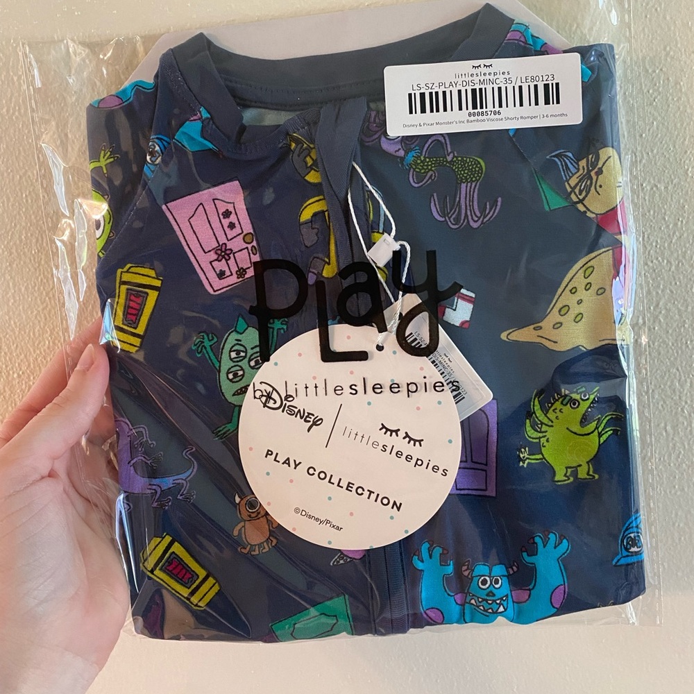 Little Sleepies Monsters Inc Shorty Romper